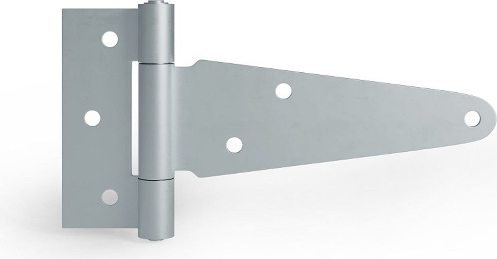 Kreuzgehänge Gartentorscharnier T-Band Ladenband Scharnier verschiedene Größen Verzinkt 138mm