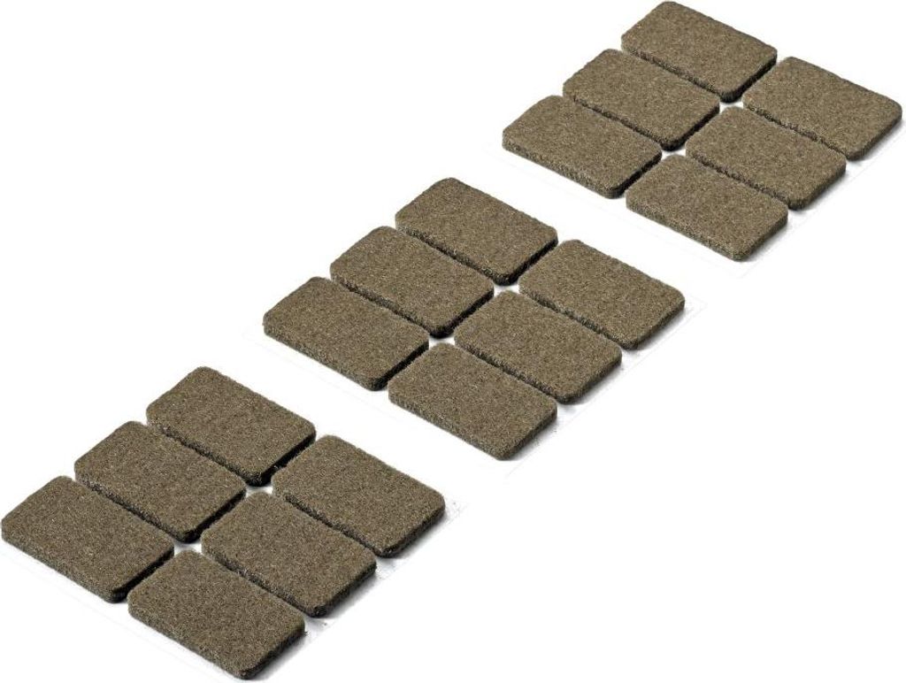 Hettich Filzgleiter braun 36 x 22 x 4.5 mm - 18 Stück