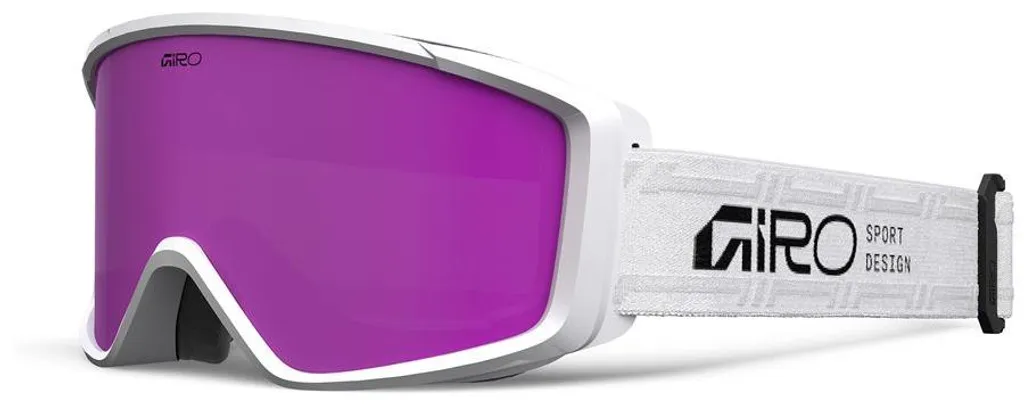 Masque de ski anti-buée Giro Index 2.0 Blanc Vision nette pour porteur lunettes