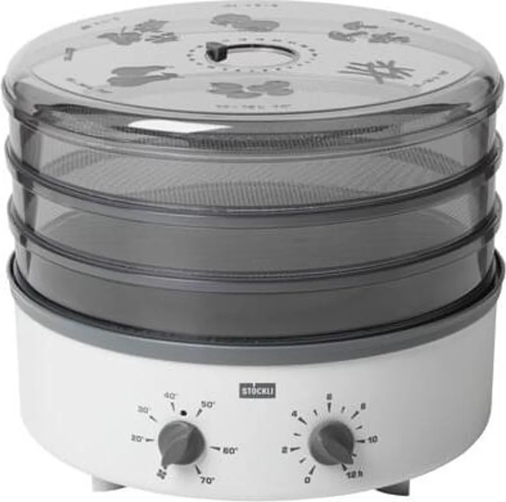 Déshydrateur Stöckli Dörrex avec Minuterie et Grilles en Métal Robuste