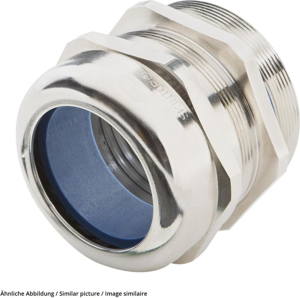 "Verschraubung niedrige Temperatur M20x1,5 Messing (CuZn) vernickelt Gewindelänge 8,0mm"