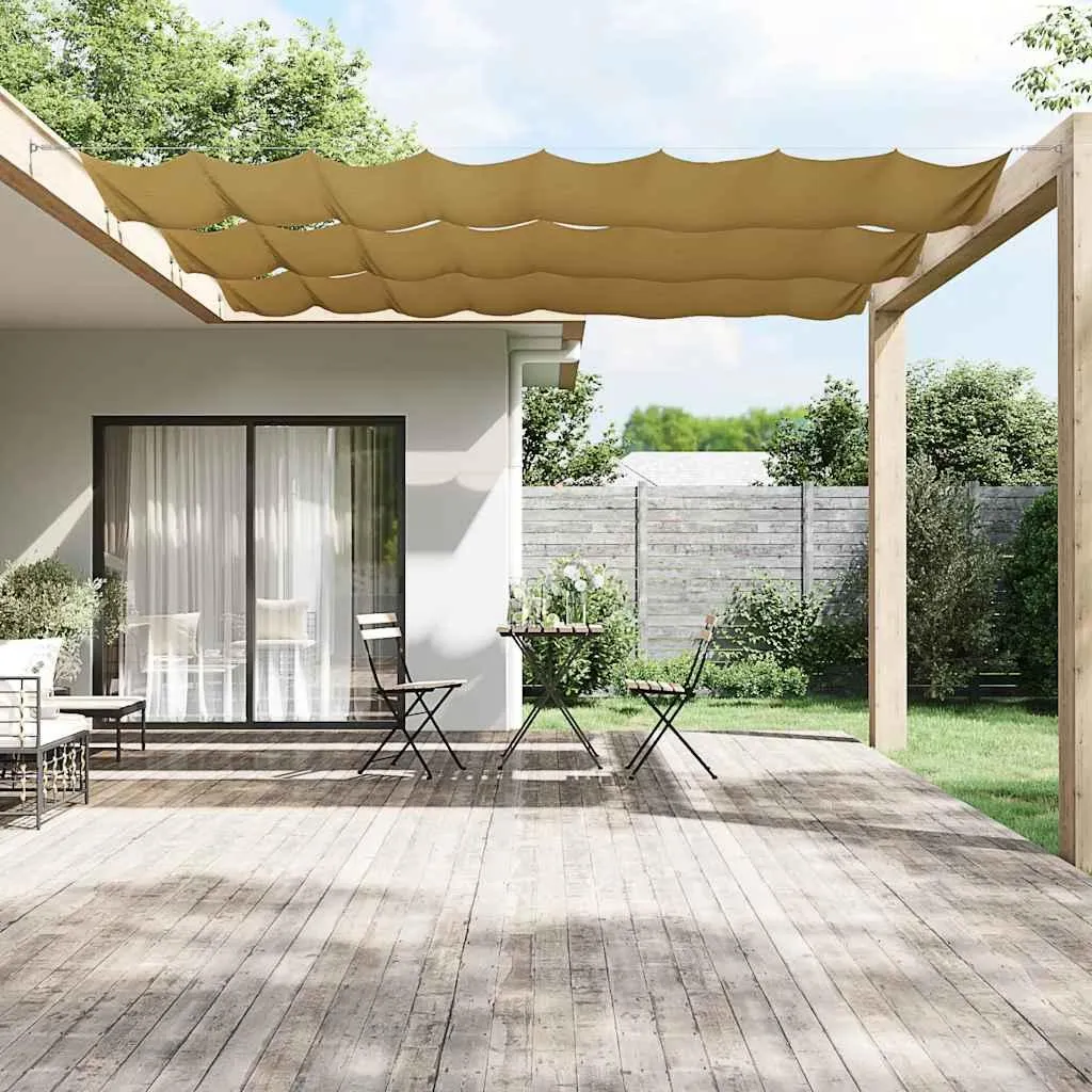 Paravento Verticale vidaXL 1x10m Beige | Tessuto Oxford per Esterni