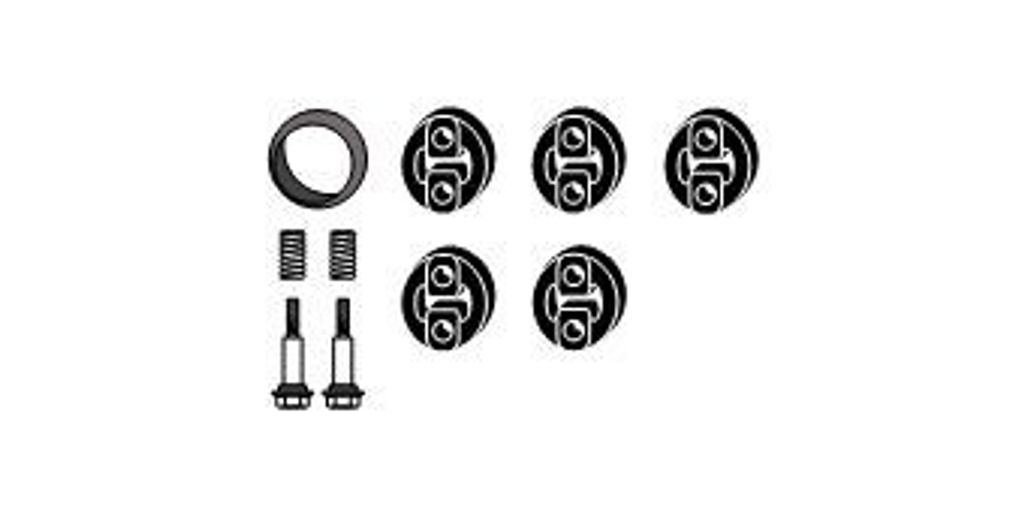 HJS 82 46 8266 Montagesatz Auspuffanlage Abgasanlage für SUBARU Legacy IV Limousine (BL)