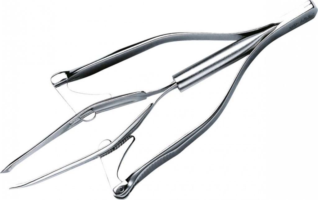 Pfeilring Pinzette Beauty Automatic Tweezers Slanted 100mm Produktbild 