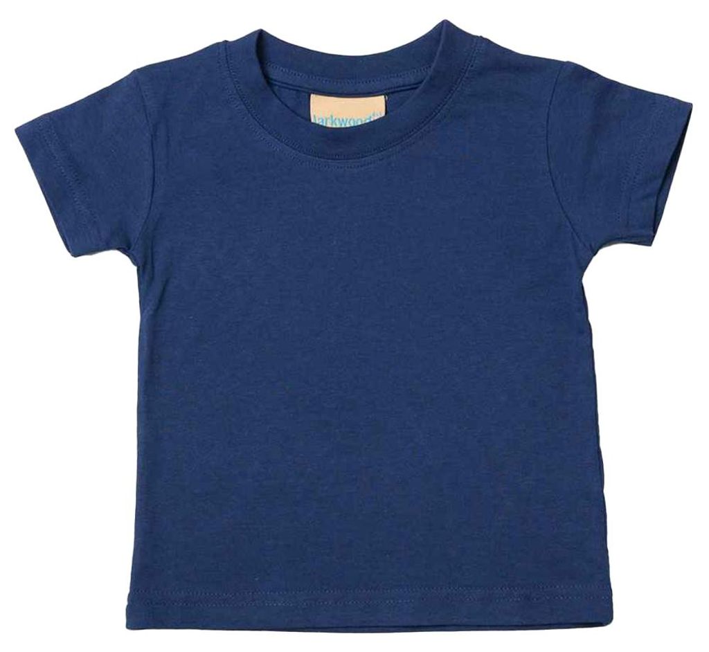 Larkwood - T-Shirt Rundhalsausschnitt für Baby LT5937 (86) (Marineblau)