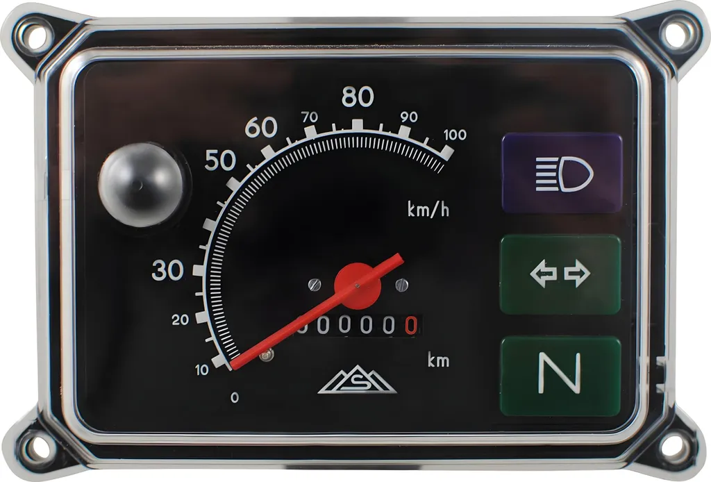 Combinaison d'appareils avec éclairage pour Simson SR50 et SR80 6V - 8