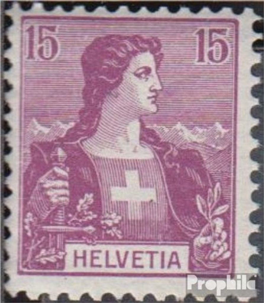 Briefmarken Schweiz 1907 Mi 100 gestempelt Helvetia