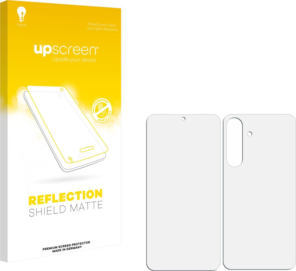 upscreen Schutzfolie für Samsung Galaxy S25 FE Enterprise Edition (Display+Rückseite) Displayschutz Displayschutzfolie Folie Matt Entspiegelungsf...