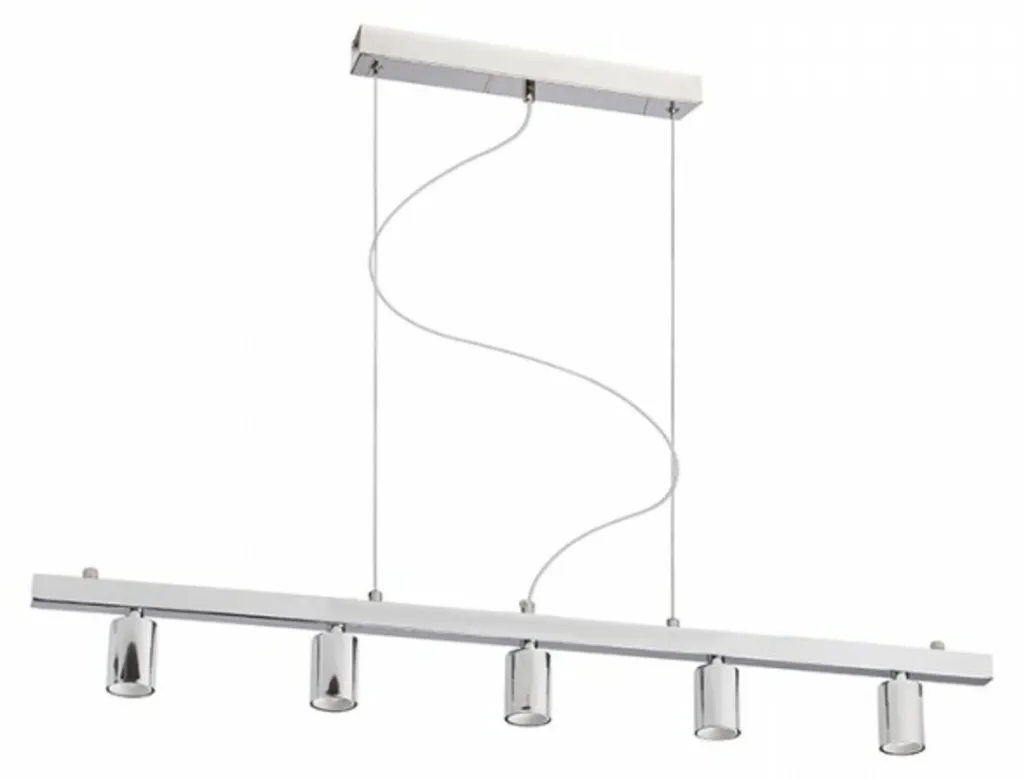Luminaire Plafonnier Chrome 5 Lampes Rendl Rallong V pour Grand Salon