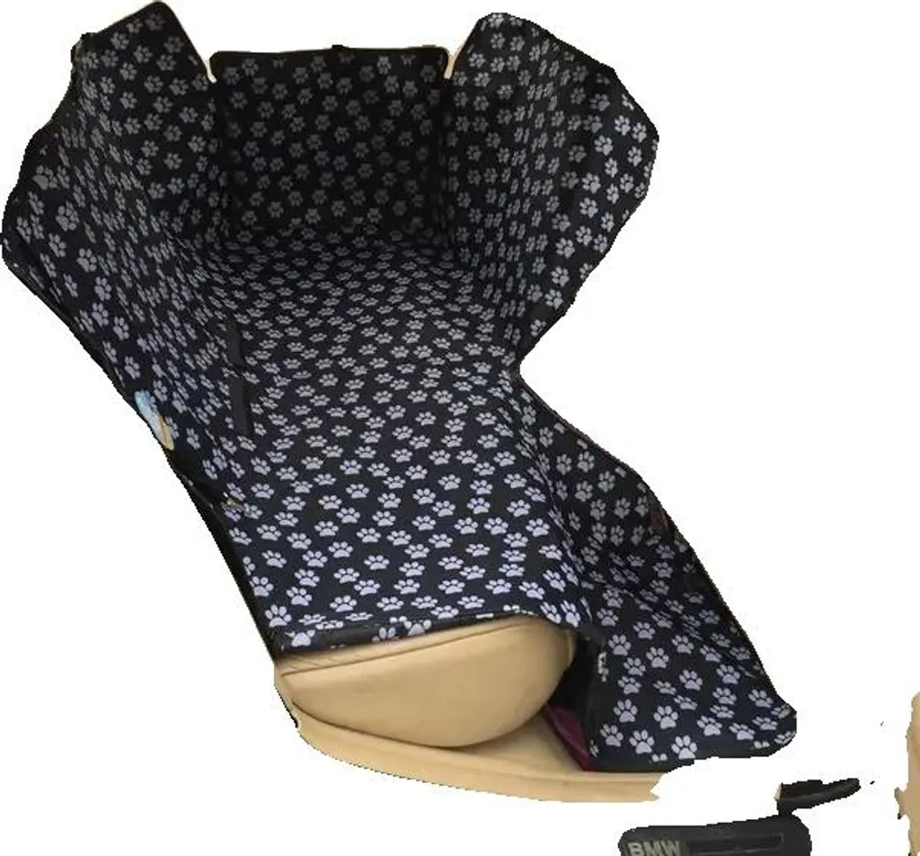 Housse de protection siège auto pour chien étanche style hamac noir
