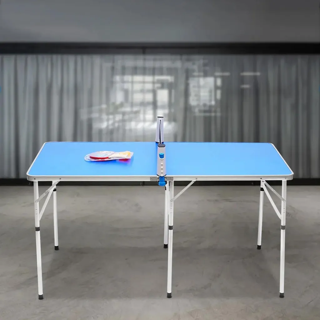 Mini table de tennis de table d'intérieur pliable avec accessoires