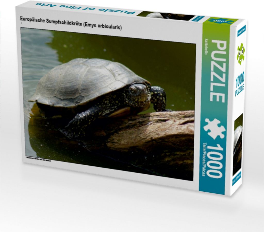 Calvendo Europäische Sumpfschildkröte (Emys orbicularis) 1000 Teile Puzzle quer 640x480mm, CALVENDO; 7305370