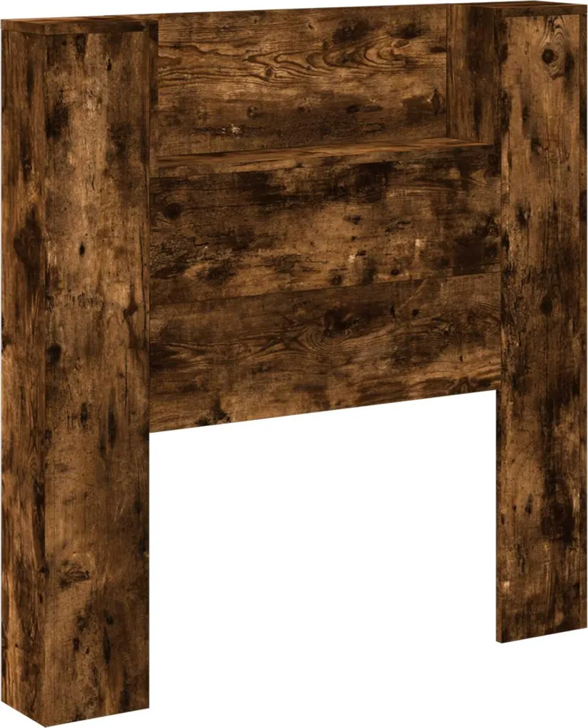 Testiera Contenitore Rovere Fumé 100cm - Mobile Letto Singolo