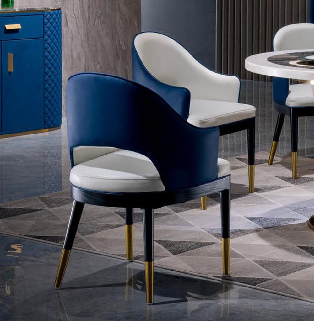 Design Leder Sessel Stühle Lehn Stuhl Garnitur Polster Gruppe 7tlg. Set Garnitur