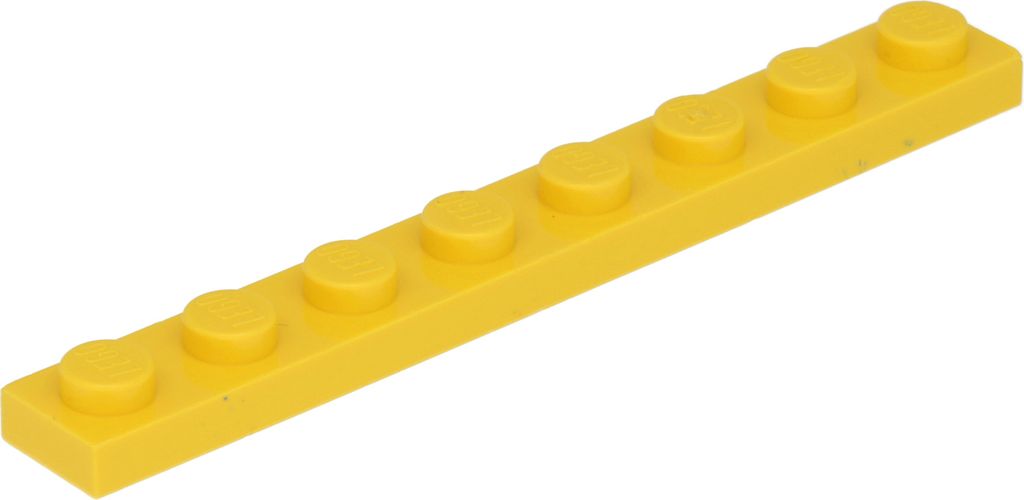 Lego 1x8 Platte 3460 - 250 Stück Gelb
