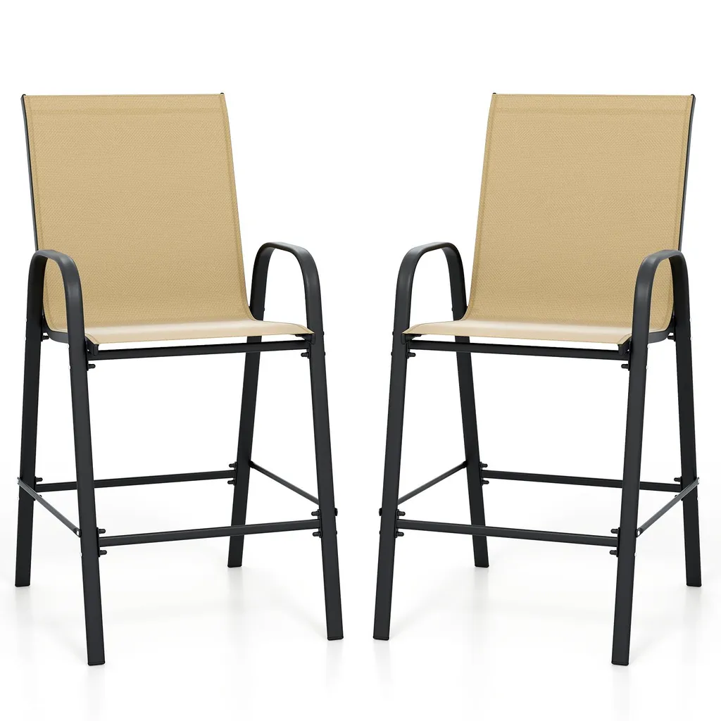 Tabouret de Bar Robuste 150kg Lot de 2 - Finies les Assises Inconfortables