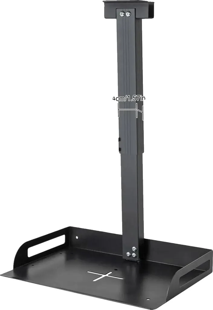 Support de Plafond pour Mini Vidéoprojecteur Télescopique en Alu Noir