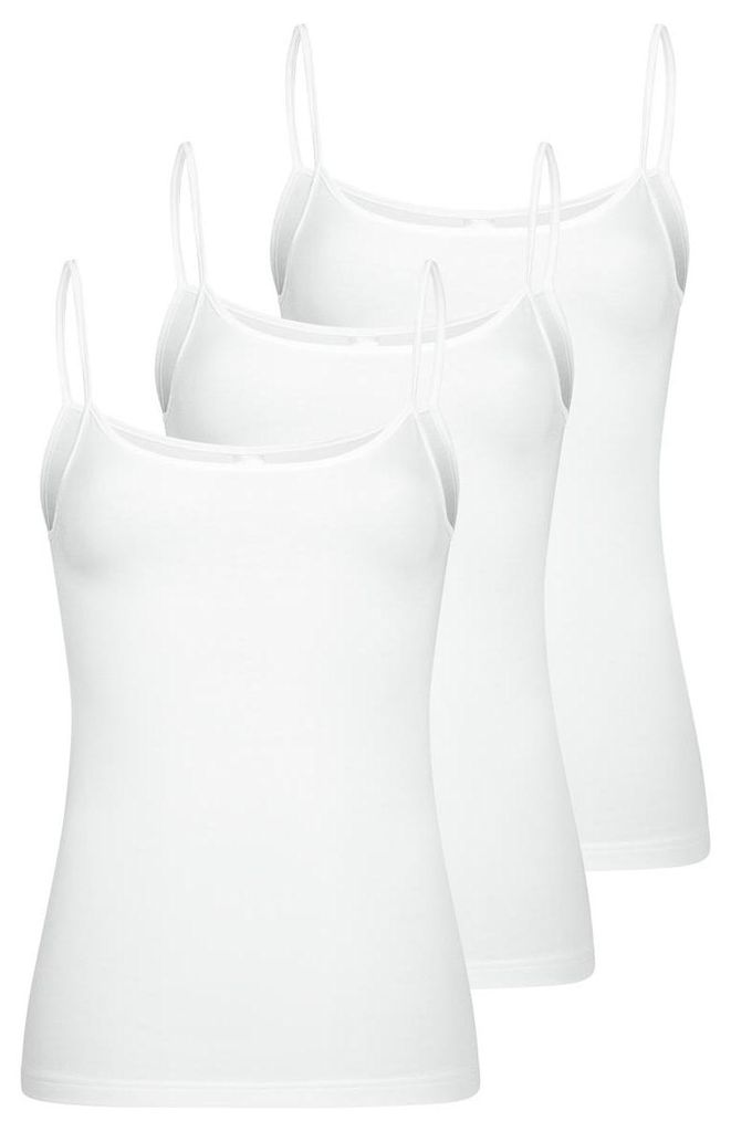 Nina von C. 3er Pack Motion Spaghetti Top Weiches Material, ohne Seitennähte, Schmale Satinabschlüsse und flache Kanten, Angenehme Passform mit h...