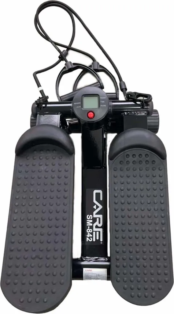 Mini stepper CARE SM-842 avec compteur et bandes de résistance fitness