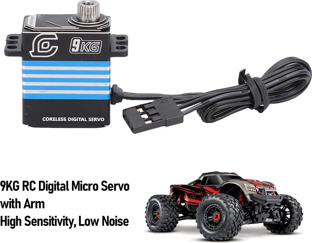 Micro Servo RC 9kg Étanche IP66 : Fini les Pignons Plastique Cassés