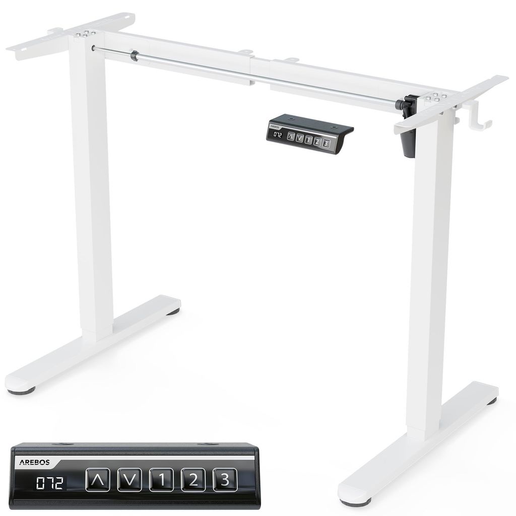 Structure de bureau AREBOS, réglable en hauteur Image du produit 