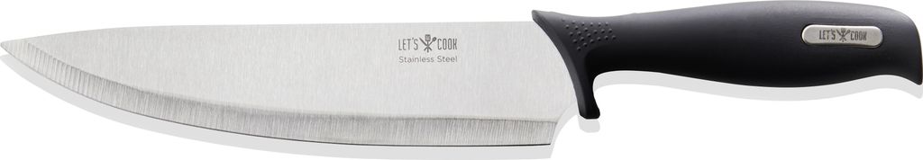 Kochmesser Let ́s Cook Knife, 31,5 cm, Edelstahl, Gummi