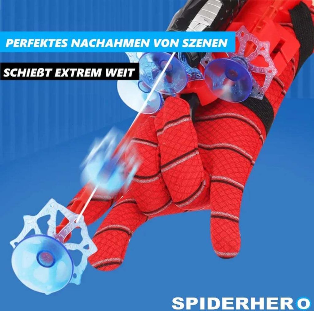 2er Set Spiderman Handschuhe Fr Kinder  Spinnennetzschieen  Spielzeug  Ab 18 Monaten  LIDEYE Spider Man