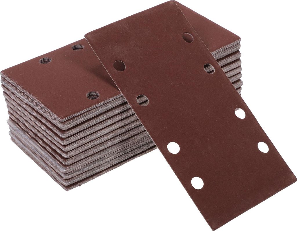 100 Stk. Schleifscheiben Nass Trocken Wasserdicht Klett Schleifpapier für Holzbearbeitung, Automobil-Restauration 7,28"x3,66" 8 Loch 800 Körnung ...
