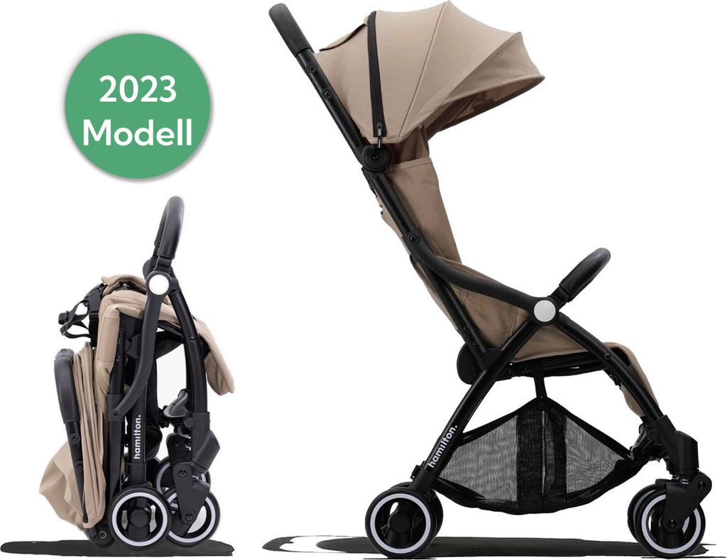 Kinderwagen Hamilton by yoop X1 Plus Khaki - Leichtgewicht Buggy - MagicFold Technology