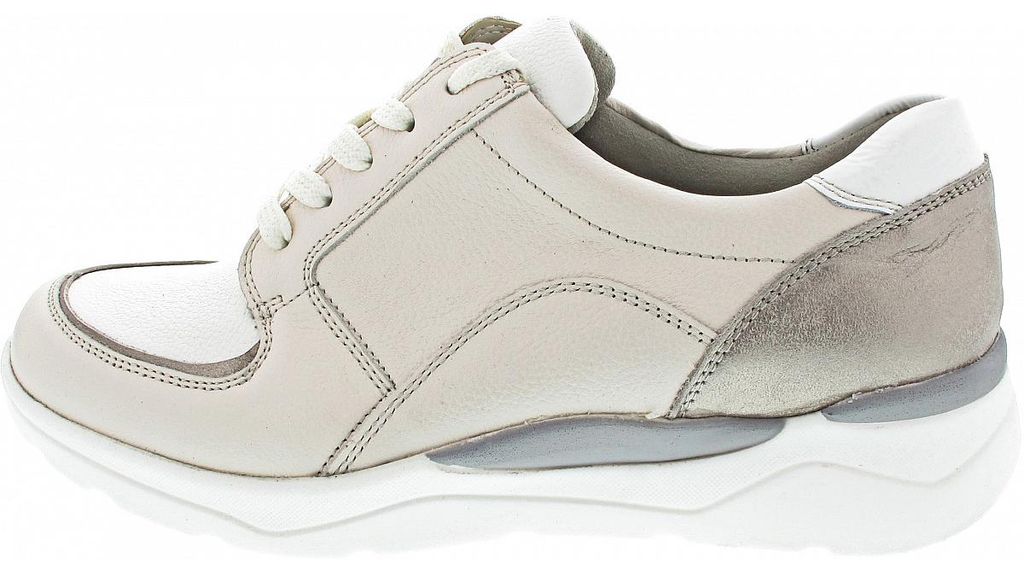 Waldläufer H-Gabriele sportlicher Schnürer Beige in Gr. 36.5