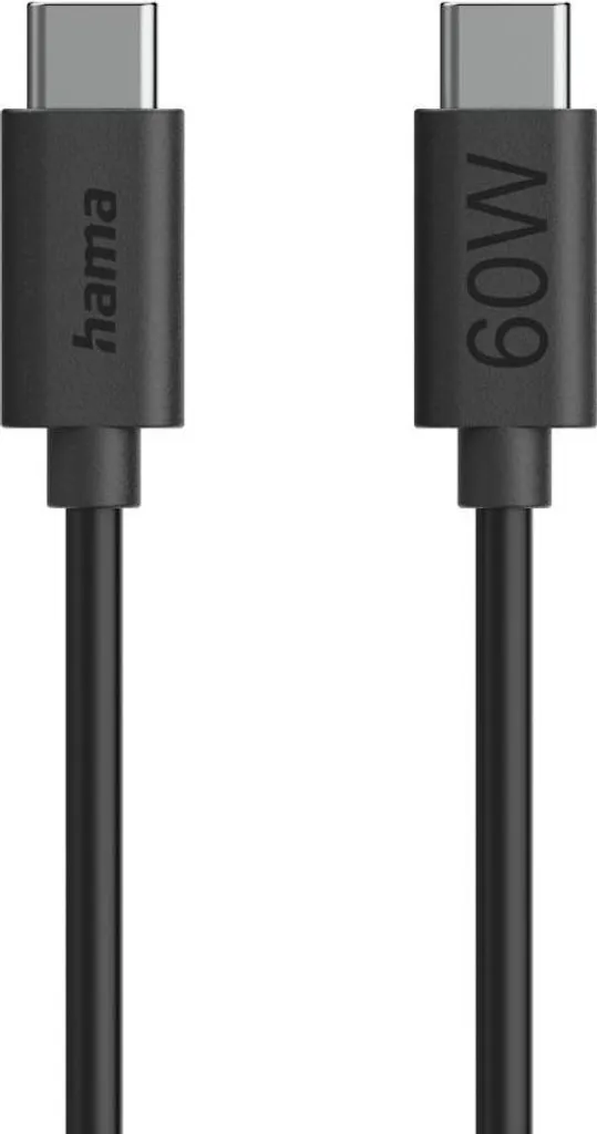 Cavo USB-C Hama 60W Power Delivery 1.2m | Compatibile iPhone 15/16/Android