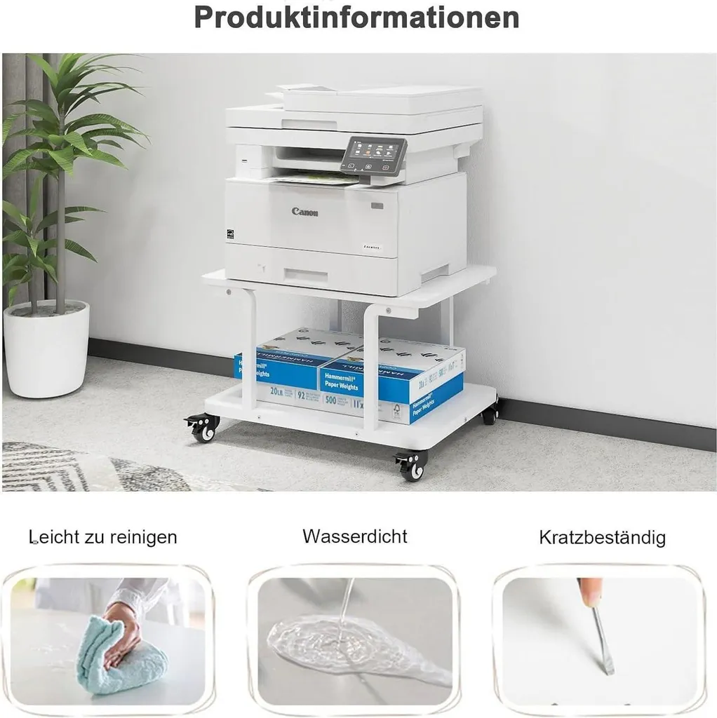 Support d'impression mobile 60x50 cm idéal pour libérer votre bureau - 5