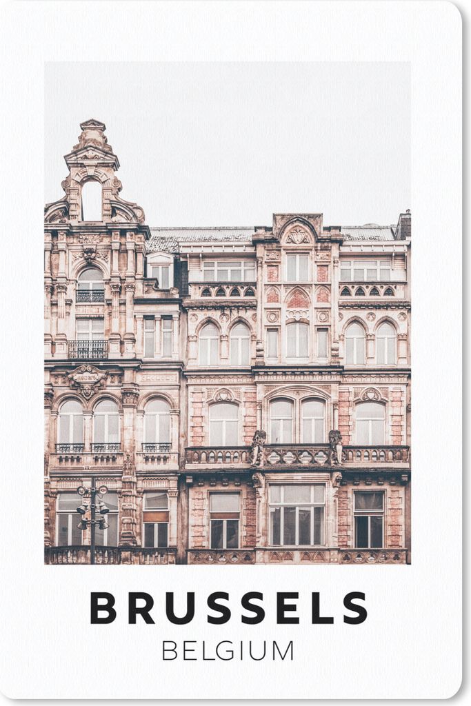 MuchoWow Mauspad Mousepad Brüssel - Belgien - Architektur 18x27 cm - Mousepads - Maus Mat - Pad - Mausunterlage