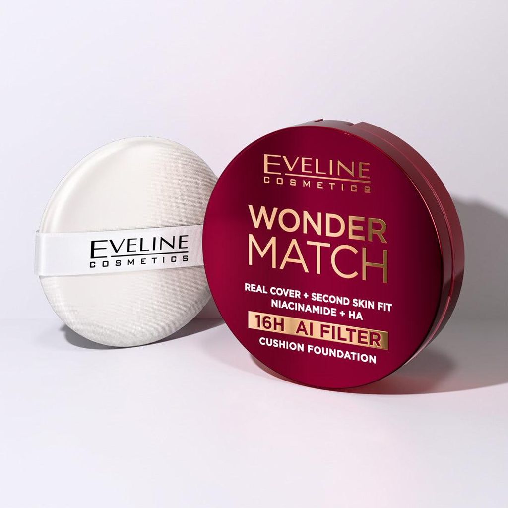 Eveline Cosmetics Wonder Match – langanhaltende, mattierende Foundation, 01N ivory