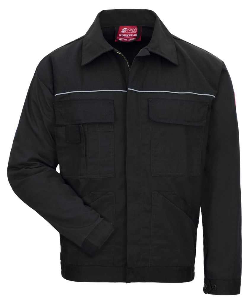 NITRAS Arbeitsjacke MOTION TEX LIGHT Gr. 46 schwarz Produktbild 
