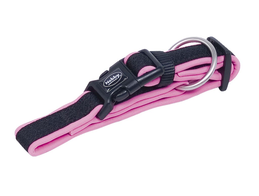 Nobby Halsband "Mesh Preno" L: 20-30 cm, B: 15/20 mm pink
