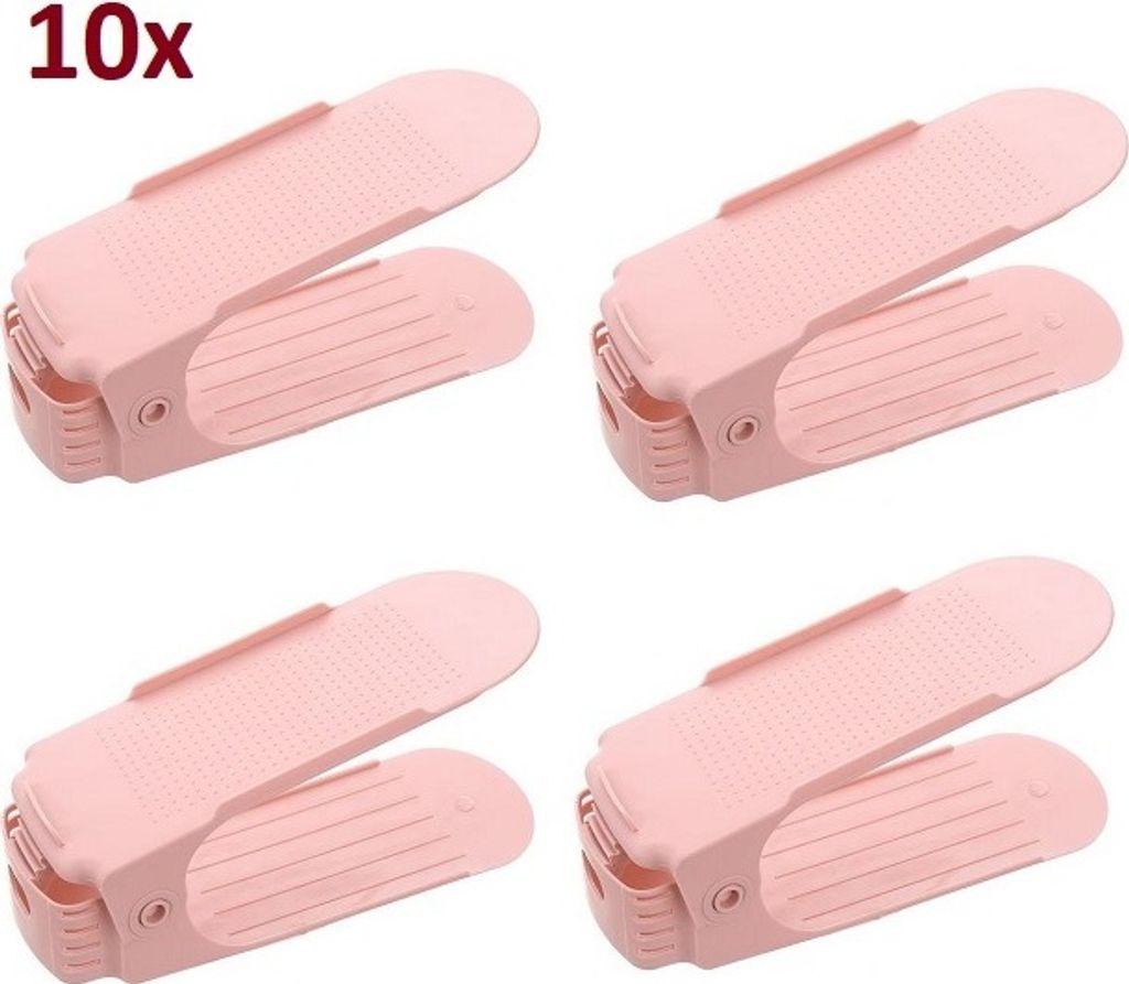 Organizer na buty 10x - Różowy, oszczędzaj miejsce i dbaj o Zdjęcie produktu 
