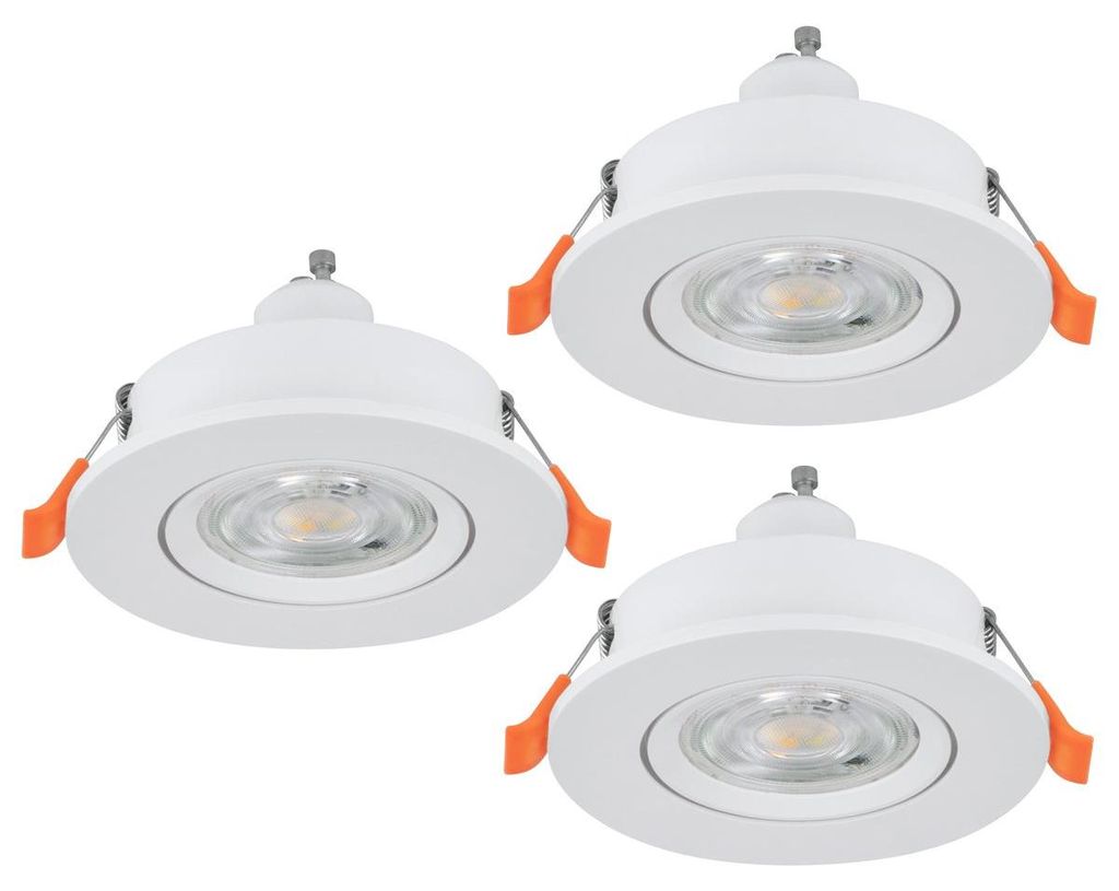 EGLO Sada 3 LED bodových světel Barranco, stropní svítidla Obrázek produktu 