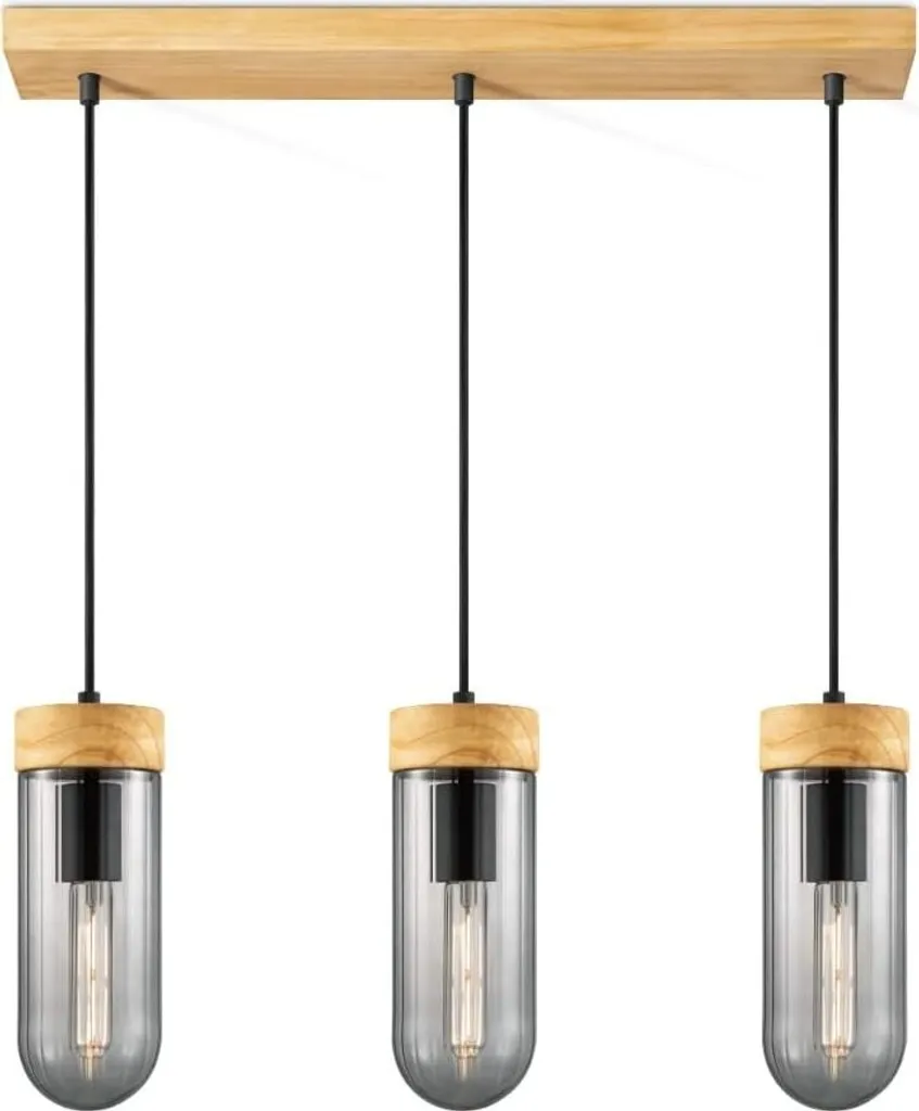 Suspension Capri 60x132 cm : solution éclairage 3 ampoules design