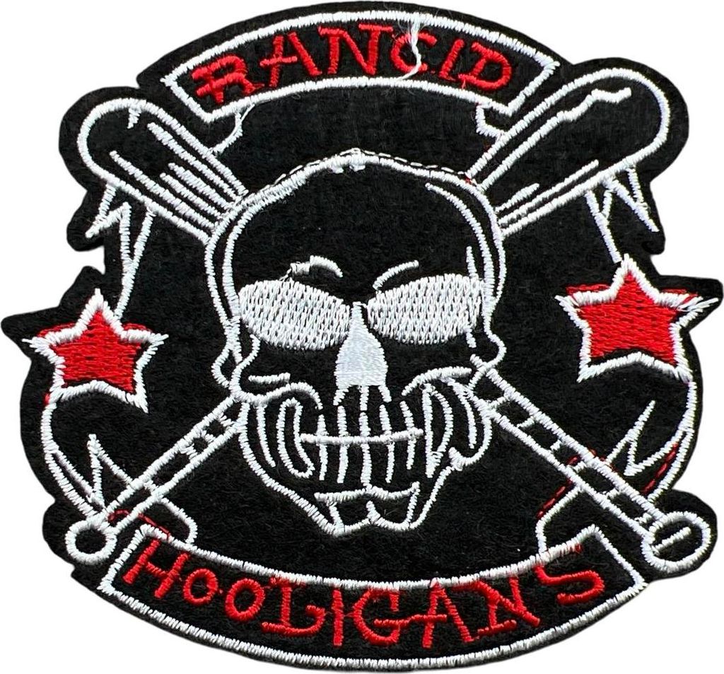 Ranziger Hooligans-Text-Baseball-Emblem-Aufnäher zum Aufbügeln