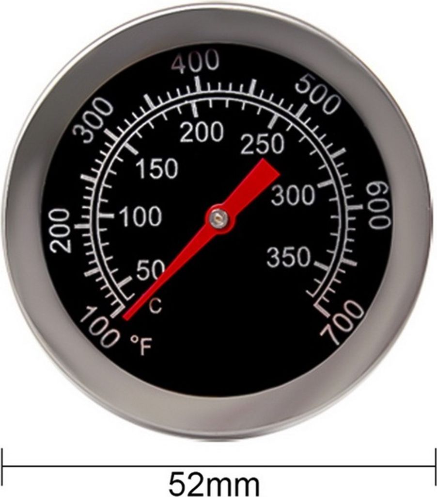Edelstahl Grill Grill Fleisch Thermometer Zifferblatt Temperatur Druckmesser Kochen Lebensmittel Sonde Küchengeräte