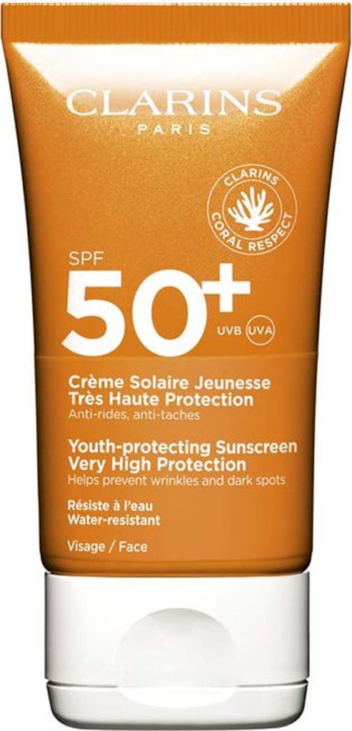 Clarins Crema Solar Muy Alta Protección Uva - Uvb Spf 50 - Rostro 50ml