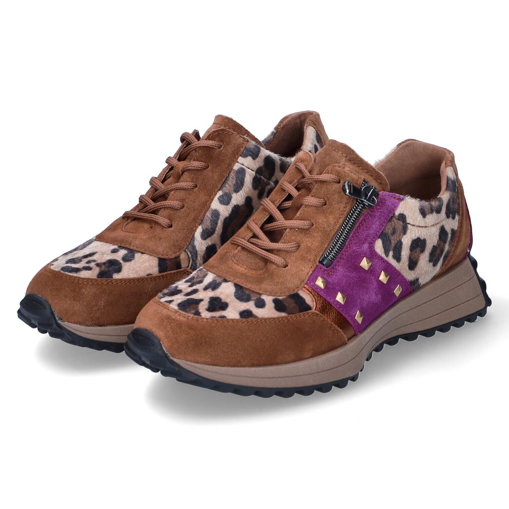 Zapatillas Waldläufer, confeccionadas en cuero y textil Imagen del producto 