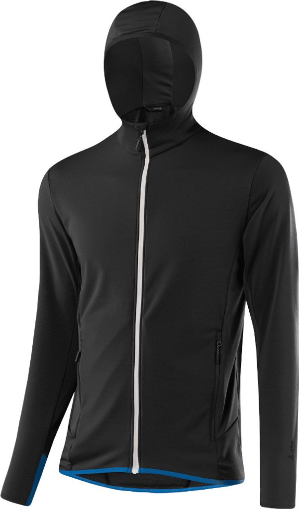Löffler technisches Langarmshirt mit Reißverschluss m Hoody Tech-Stretch-Schwarz