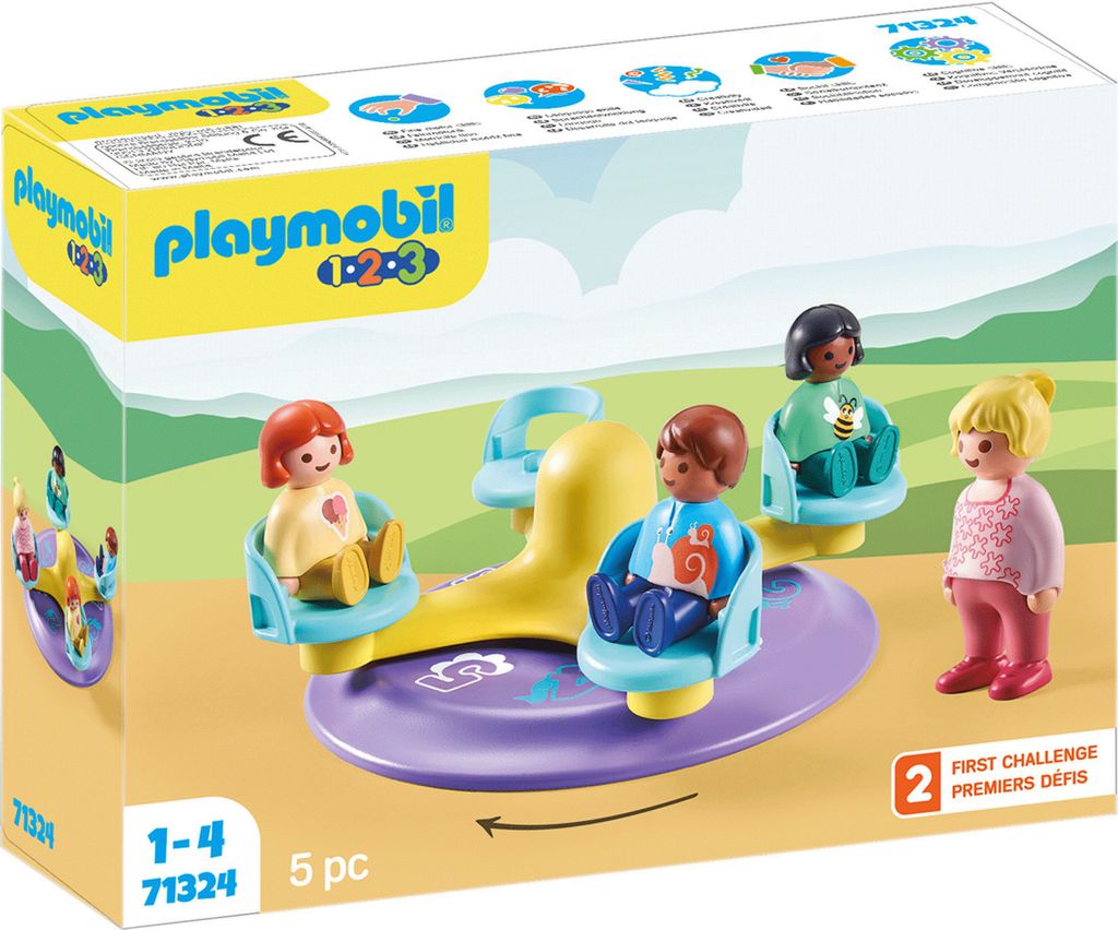 PLAYMOBIL 1.2.3. Kinder Karussell 71324 Produktbild 