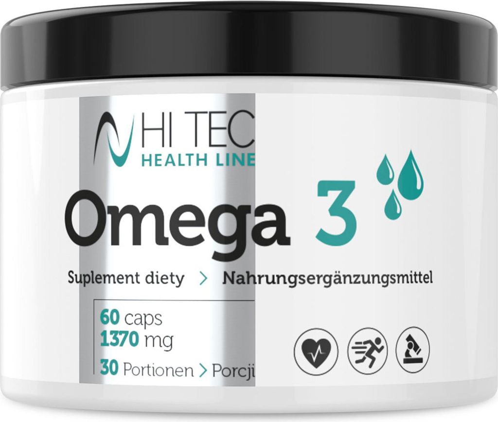 HI TEC HEALTH LINE Omega 3 - 60 kaps Produktbild 