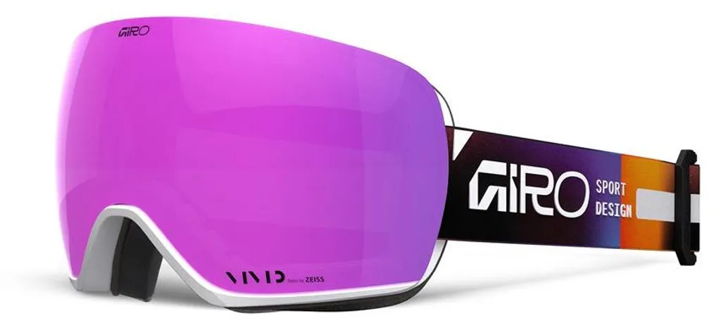 Masque de snowboard Giro Article II avec verres Rose Vif et Infrarouge