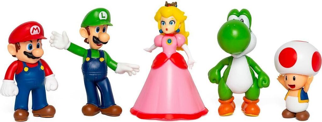 Super Mario Fig. 6,5cm Set de 5 figurines de jeu Image du produit 