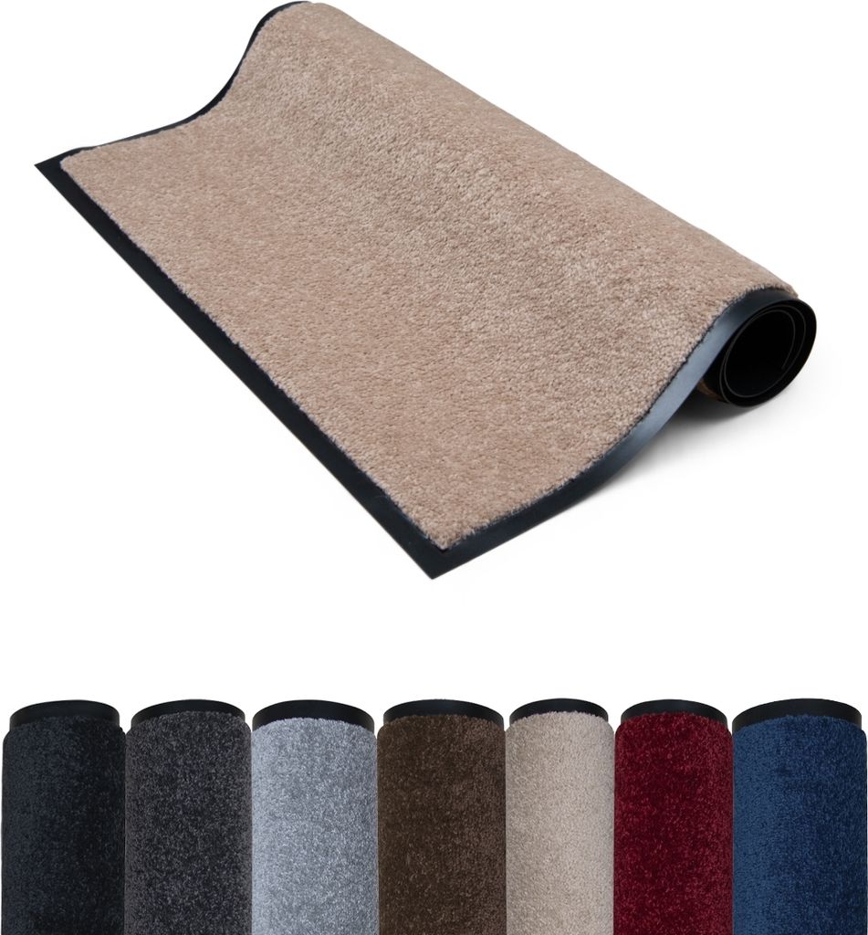 Colour Pro-Schmutzfangmatte Innen- 60x80 cm - alle Fußbodenarten - Absorbierend- fußmatte -Beige