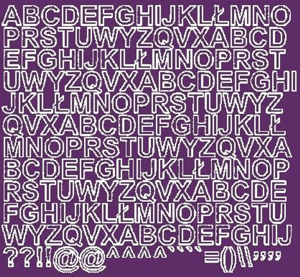Adesivi con lettere autoadesivi, 1,5 cm, viola lucido - 1